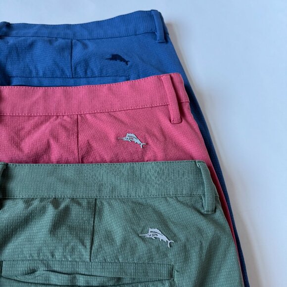 Tommy Bahama Mens 42 Lot 8-inch Shorts Chip Shot IslandZone Green Blue Red 8" - Picture 3 of 14